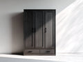 Kleiderschrank mit 3 Türen und 2 Schubladen - Holzwerkstoff 150 x 60 x 210 cm - Dunkelbraun - Klassischer Stauraumschrank für Schlafzimmer