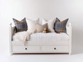 Schlafsofa mit 2 Schubladen - Holzwerkstoff 203 x 97 x 92 cm - Weiß - Klassisches Tagesbett für Gästezimmer und Wohnzimmer